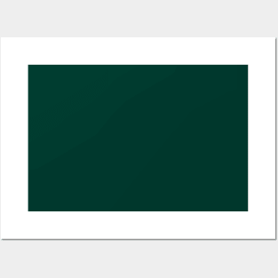 Dark Green Block Posters and Art